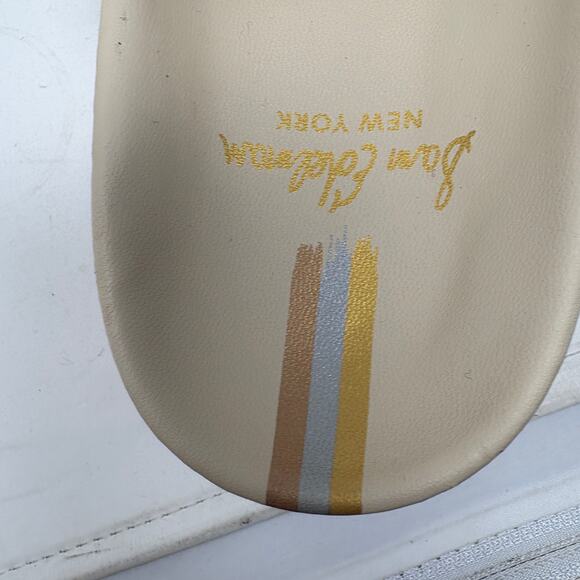 Sam Edelman Eliana Lug Sole Clog Sandal Open Toe EUC White SINGLE LEFT SHOE- 8.5 - Picture 5 of 9